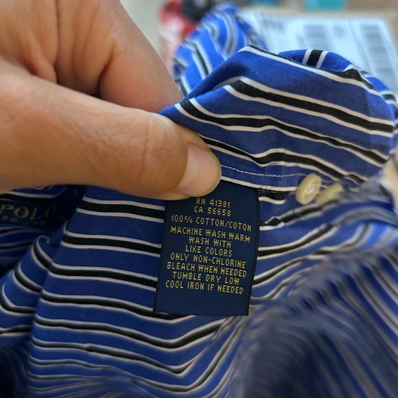 Polo Ralph Lauren Blue Striped Preppy Tunic Dress - Picture 4 of 5